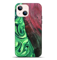 iPhone 14 Plus Wood Live Edge Phone Case - Dorla (Green, 819995)