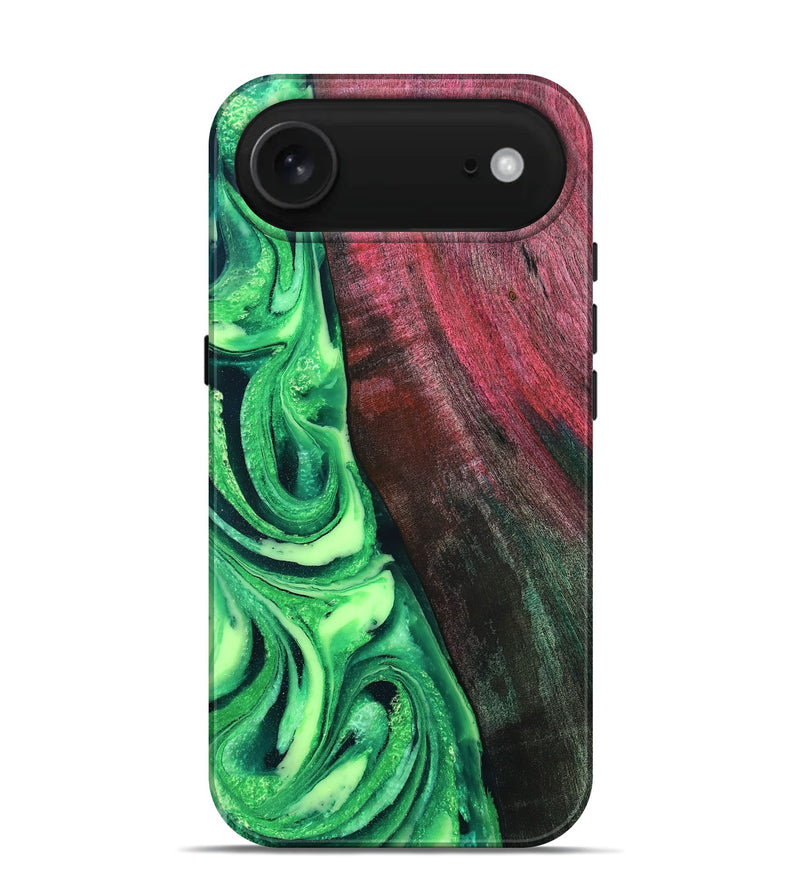 iPhone 17 Air Wood Live Edge Phone Case - Dorla (Green, 819995)