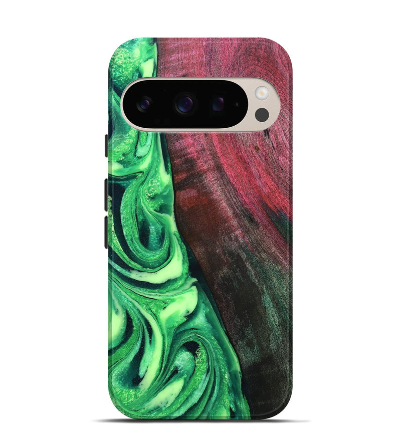 Pixel 10 Wood Live Edge Phone Case - Dorla (Green, 819995)