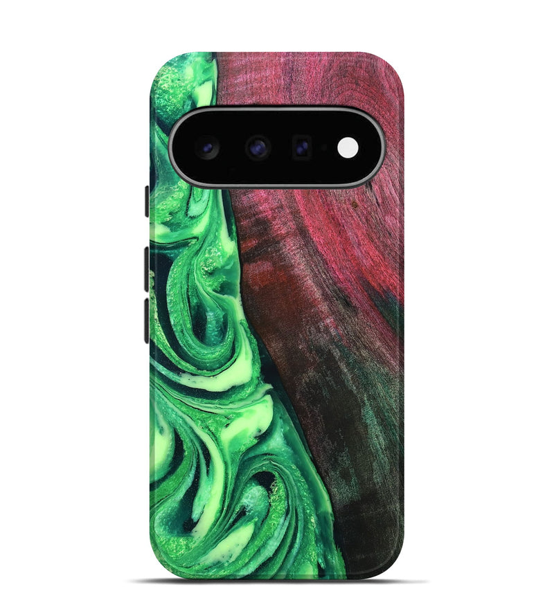Pixel 11 Wood Live Edge Phone Case - Dorla (Green, 819995)