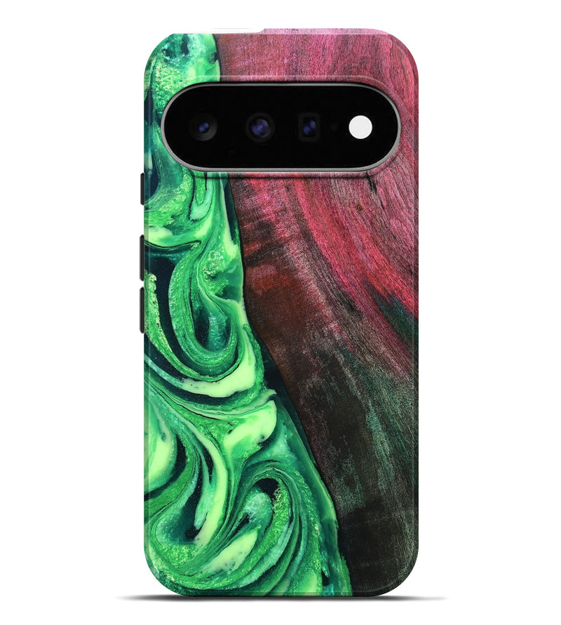 Pixel 11 Pro XL Wood Live Edge Phone Case - Dorla (Green, 819995)