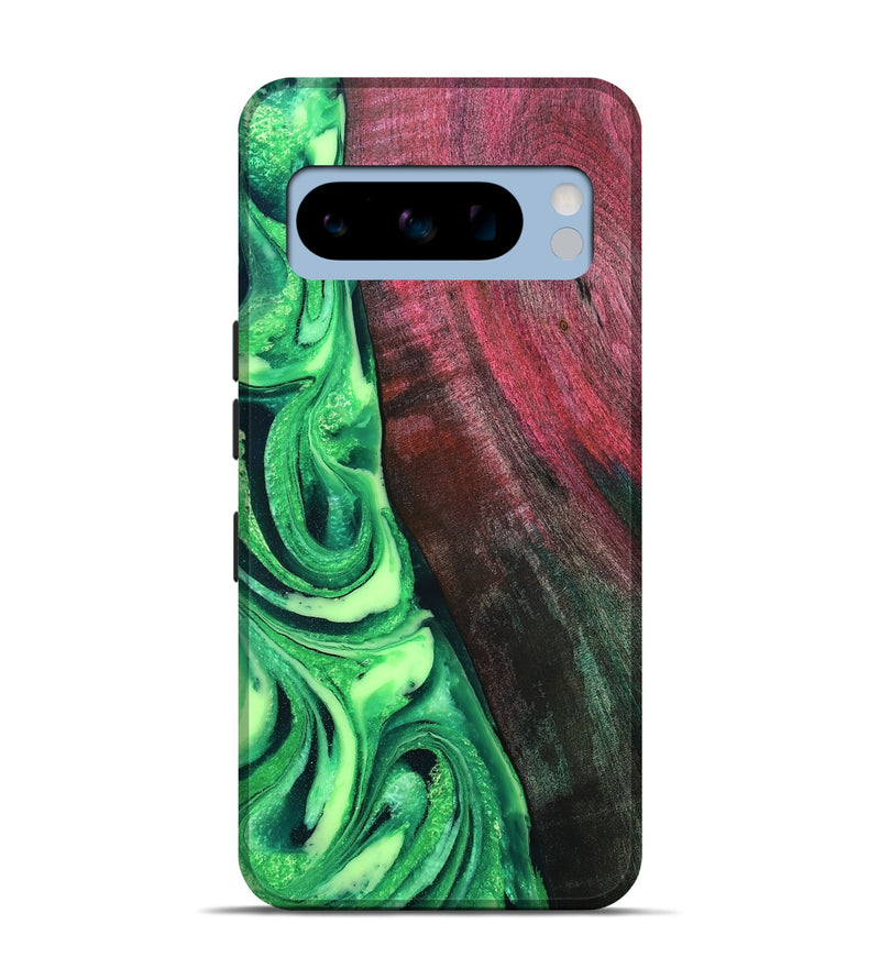 Pixel 8 Pro Wood Live Edge Phone Case - Dorla (Green, 819995)