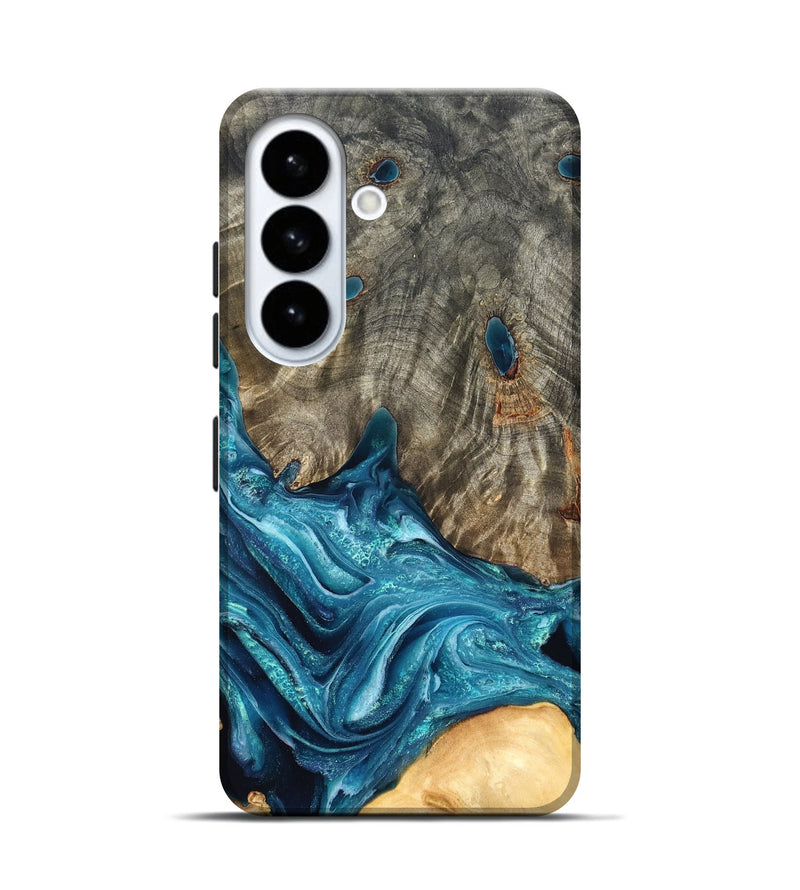 Galaxy S26 Wood Live Edge Phone Case - Tera (Blue, 819998)