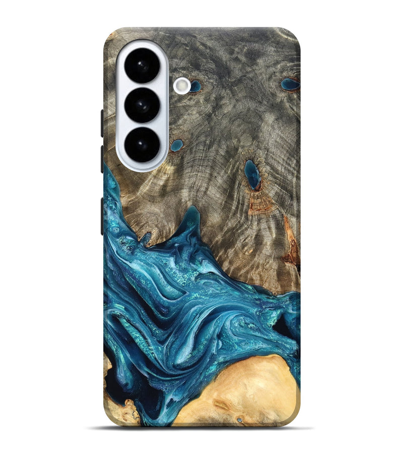 Galaxy S26 Plus Wood Live Edge Phone Case - Tera (Blue, 819998)