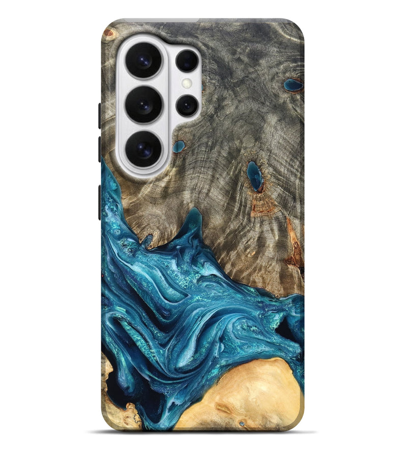 Galaxy S26 Ultra Wood Live Edge Phone Case - Tera (Blue, 819998)