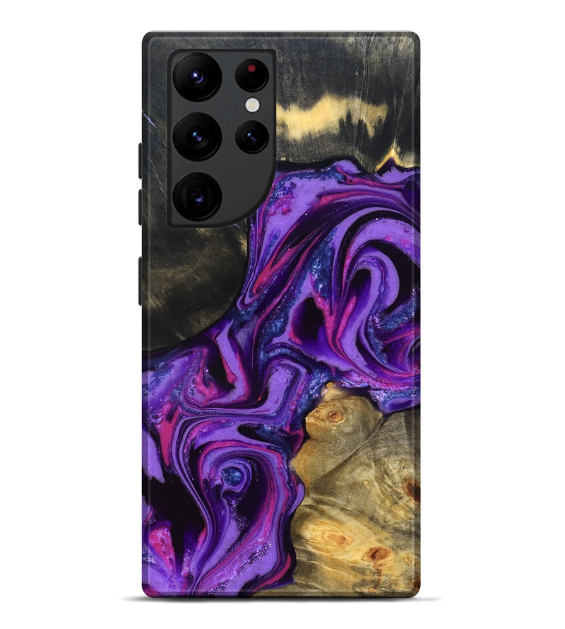 Galaxy S22 Ultra Wood Live Edge Phone Case - Edmund (Purple, 820000)