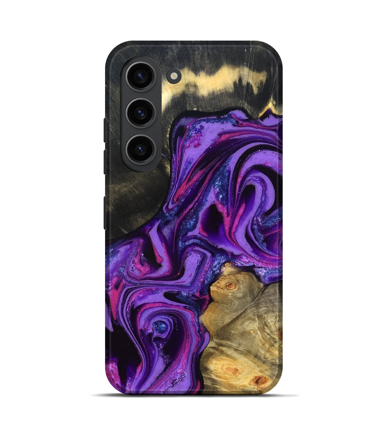 Galaxy S23 Wood Live Edge Phone Case - Edmund (Purple, 820000)