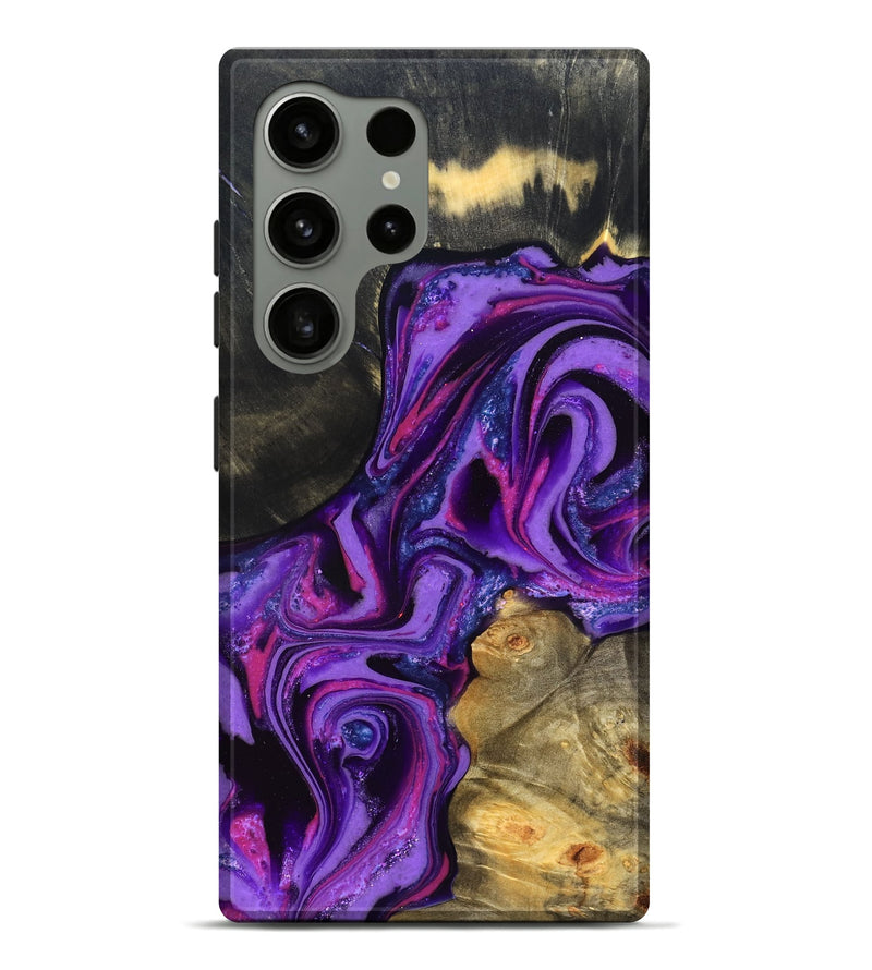 Galaxy S24 Ultra Wood Live Edge Phone Case - Edmund (Purple, 820000)