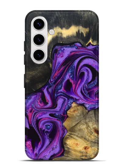 Galaxy S25 Plus Wood Live Edge Phone Case - Edmund (Purple, 820000)