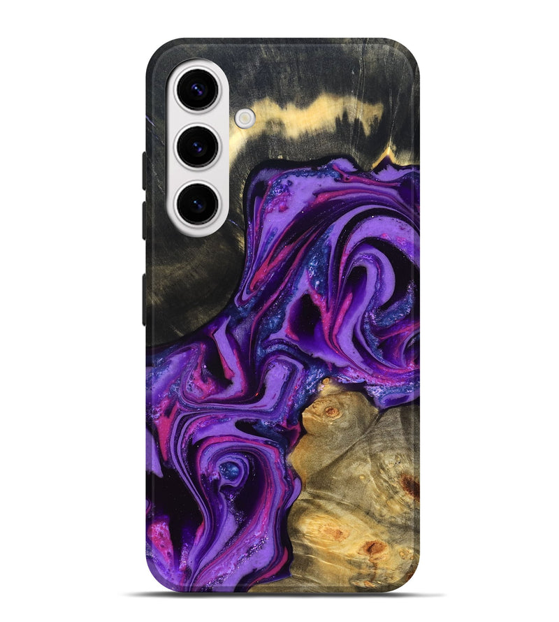 Galaxy S25 Plus Wood Live Edge Phone Case - Edmund (Purple, 820000)
