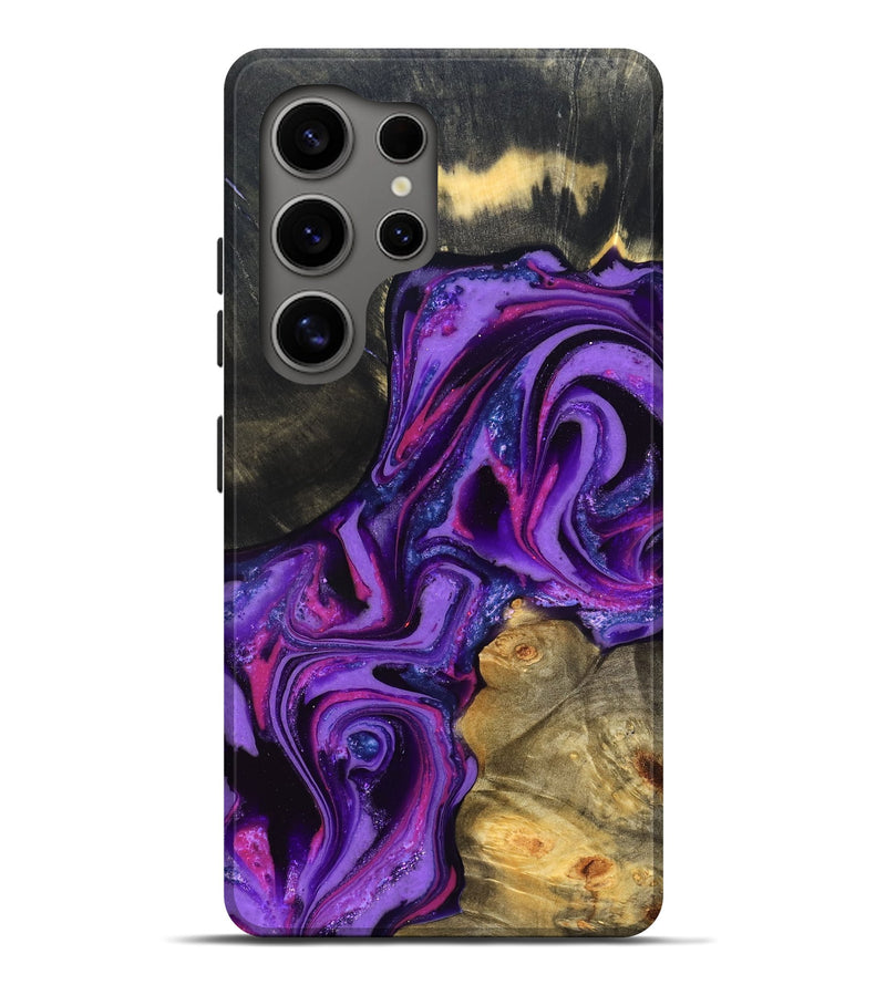 Galaxy S25 Ultra Wood Live Edge Phone Case - Edmund (Purple, 820000)