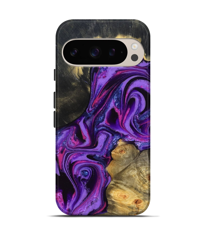 Pixel 9 Wood Live Edge Phone Case - Edmund (Purple, 820000)