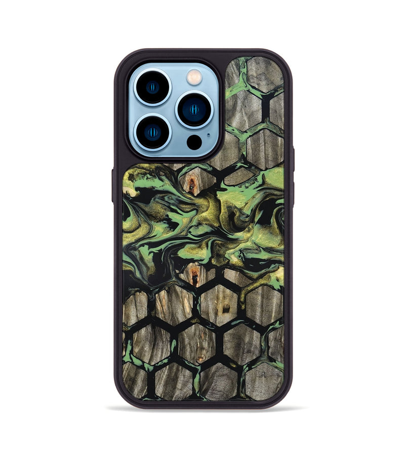 iPhone 14 Pro Wood Phone Case - Adalee (Pattern, 820002)