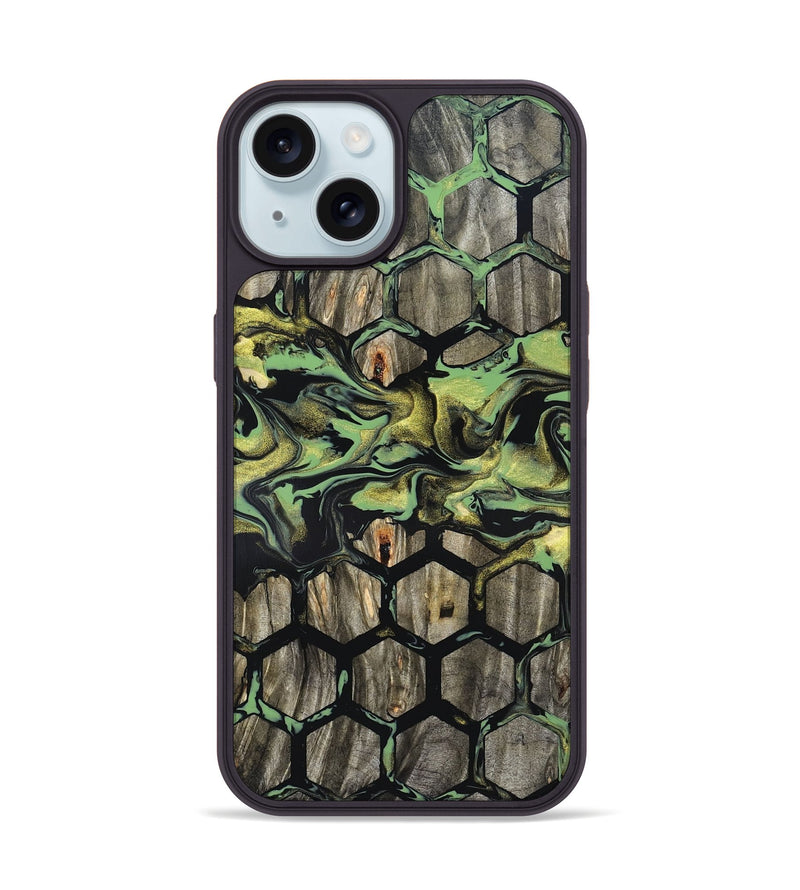 iPhone 15 Wood Phone Case - Adalee (Pattern, 820002)