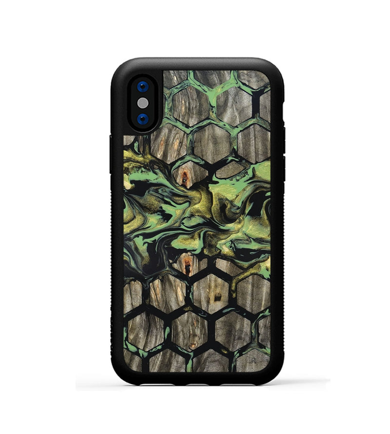 iPhone Xs Wood Phone Case - Adalee (Pattern, 820002)