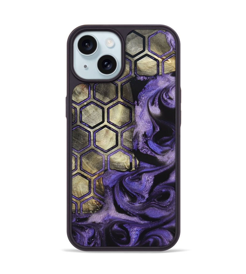 iPhone 15 Wood Phone Case - Tricia (Pattern, 820003)