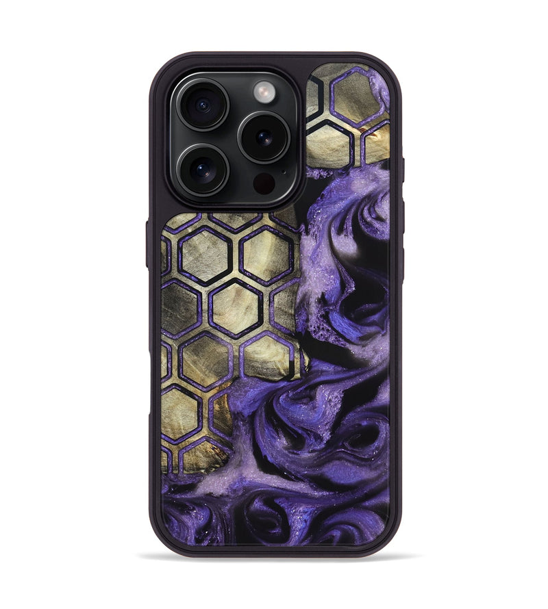 iPhone 16 Pro Wood Phone Case - Tricia (Pattern, 820003)