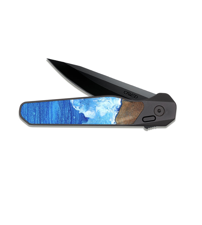 EDC Dark Slate Wood Pocket Knife - Joziah (Coastal, 820006)