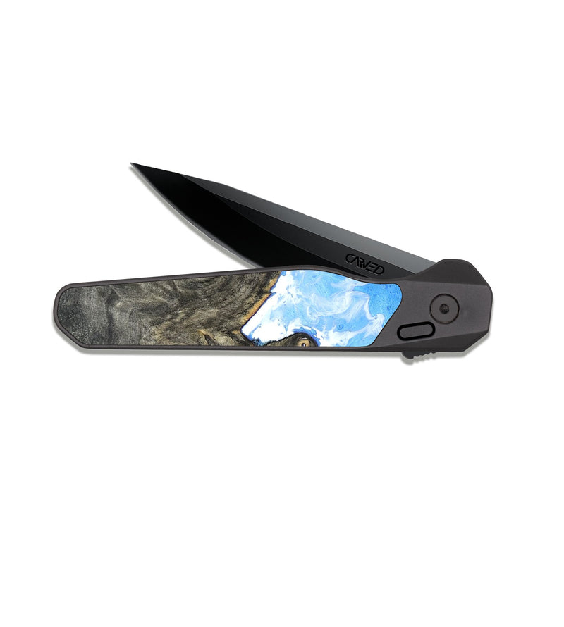 EDC Dark Slate Wood Pocket Knife - Rolland (Coastal, 820010)