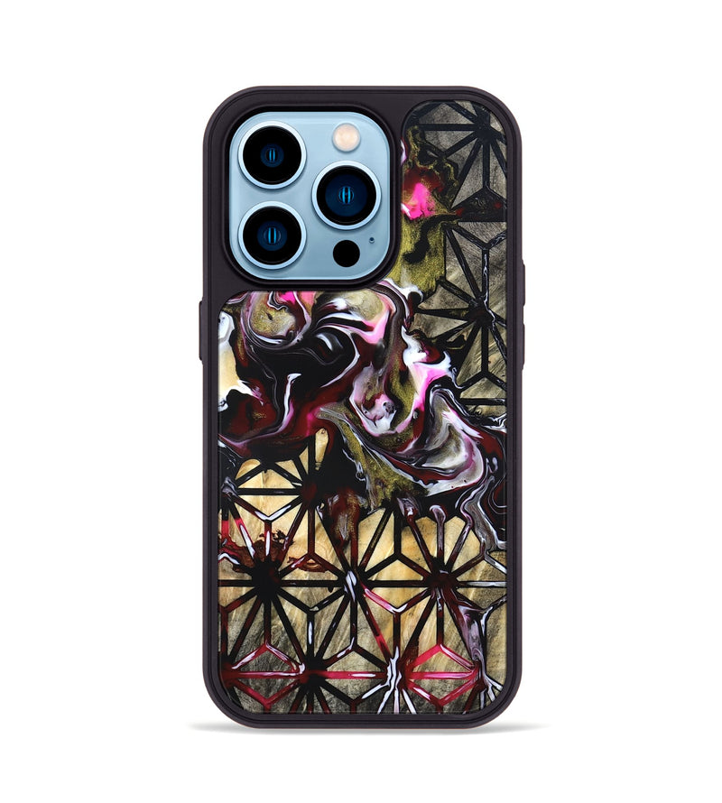 iPhone 14 Pro Wood Phone Case - Journi (Pattern, 820014)
