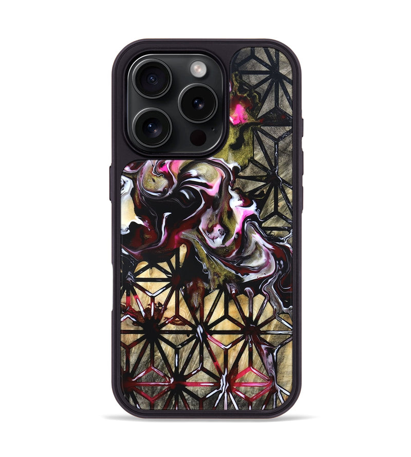 iPhone 16 Pro Wood Phone Case - Journi (Pattern, 820014)