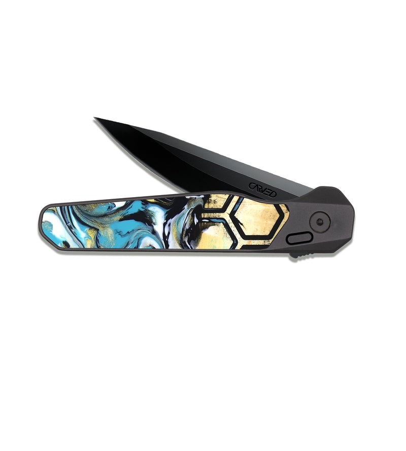 EDC Dark Slate Wood Pocket Knife - Hoover (Pattern, 820015)