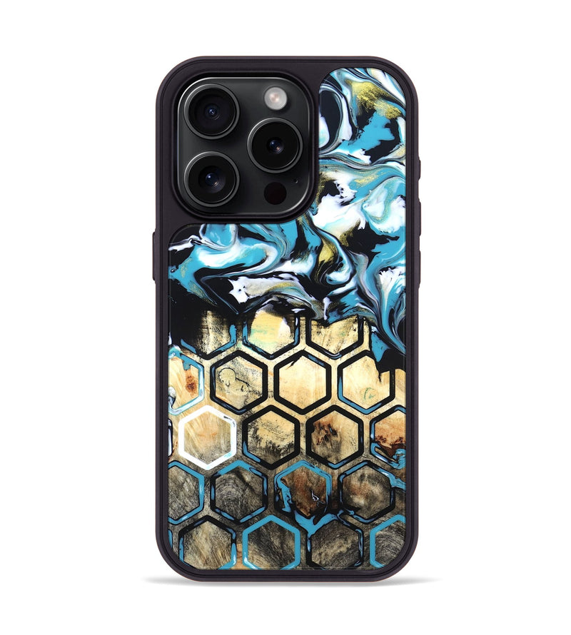 iPhone 15 Pro Wood Phone Case - Hoover (Pattern, 820015)