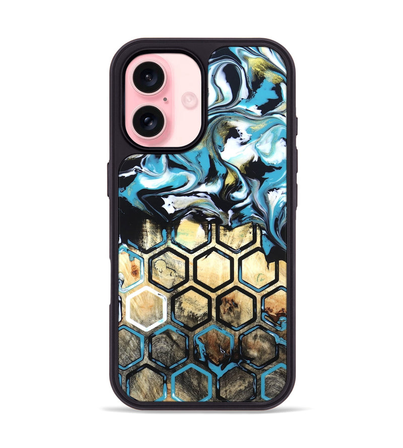 iPhone 16 Wood Phone Case - Hoover (Pattern, 820015)