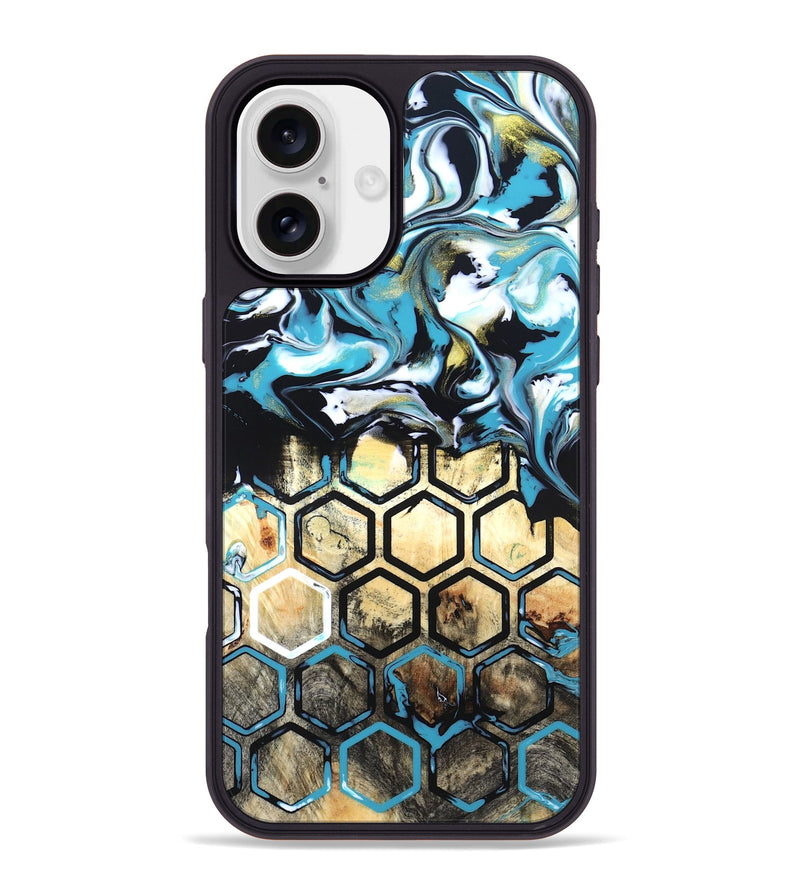 iPhone 16 Plus Wood Phone Case - Hoover (Pattern, 820015)