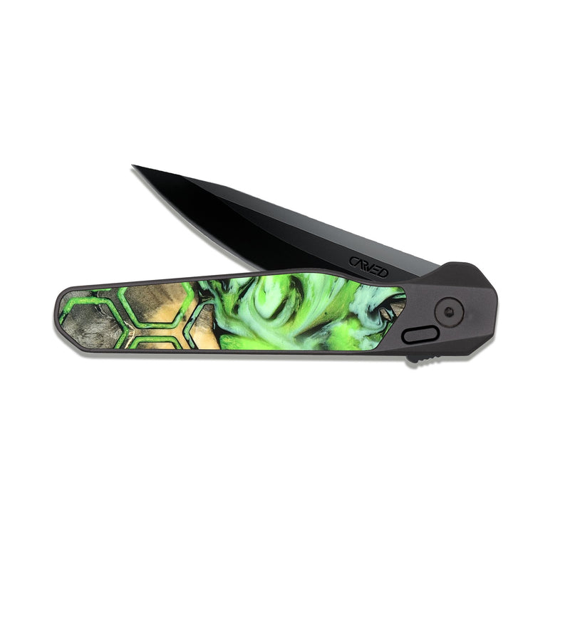 EDC Dark Slate Wood Pocket Knife - Taft (Pattern, 820018)