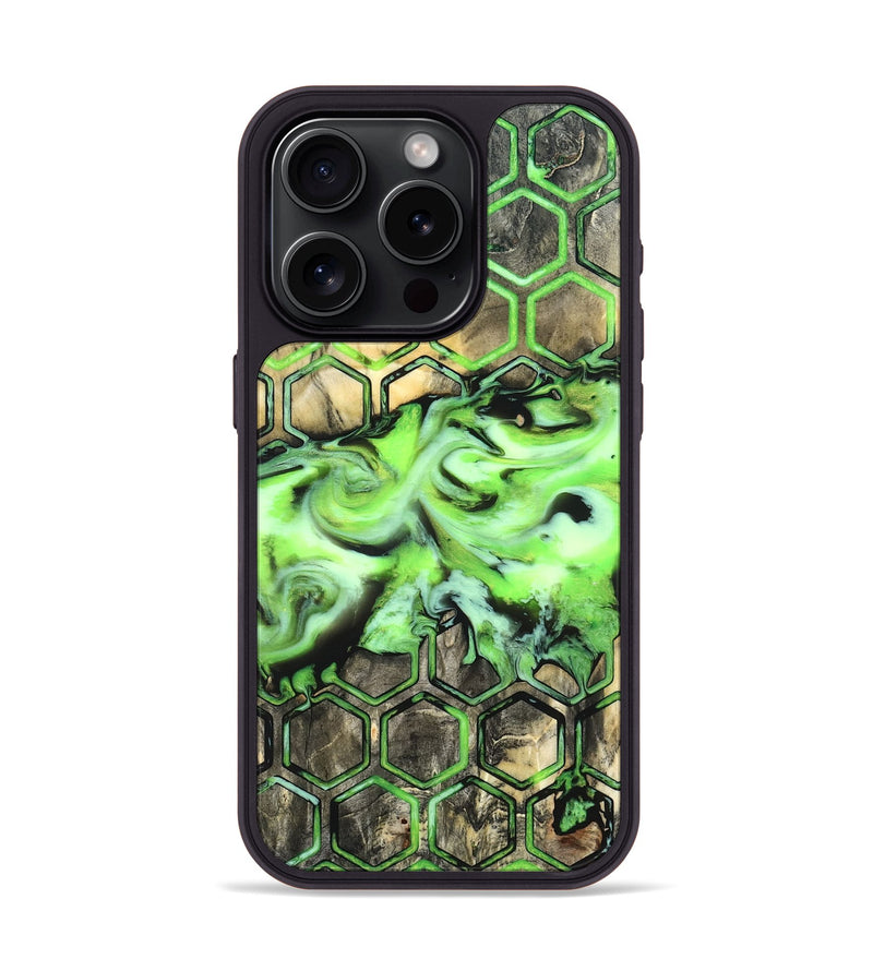 iPhone 15 Pro Wood Phone Case - Taft (Pattern, 820018)