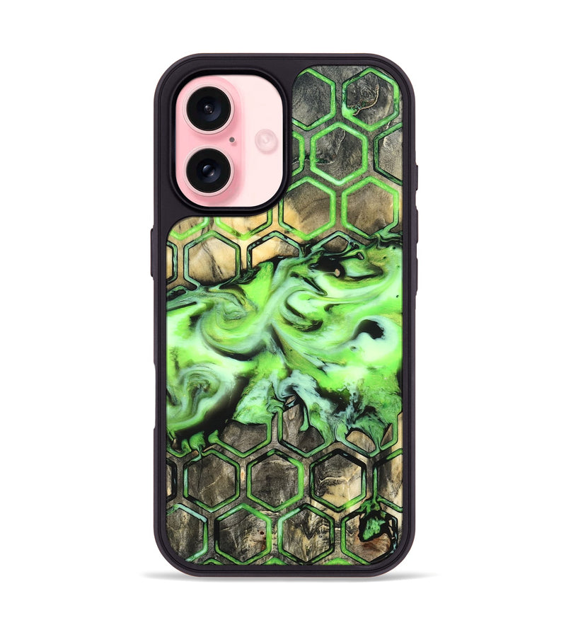 iPhone 16 Wood Phone Case - Taft (Pattern, 820018)