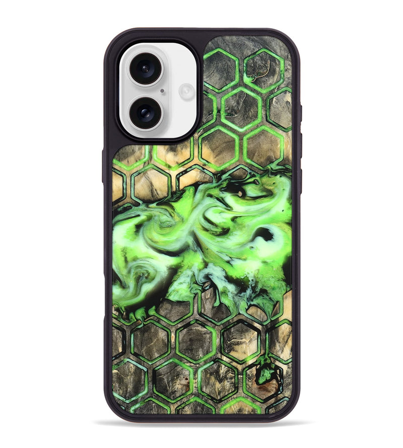 iPhone 16 Plus Wood Phone Case - Taft (Pattern, 820018)