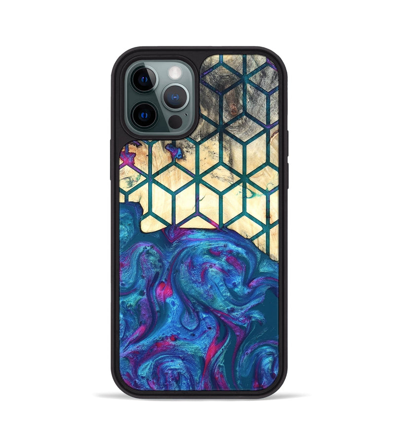 iPhone 12 Pro Wood Phone Case - Sharen (Pattern, 820019)