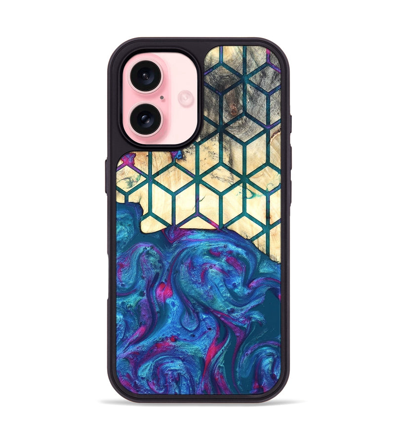 iPhone 16 Wood Phone Case - Sharen (Pattern, 820019)