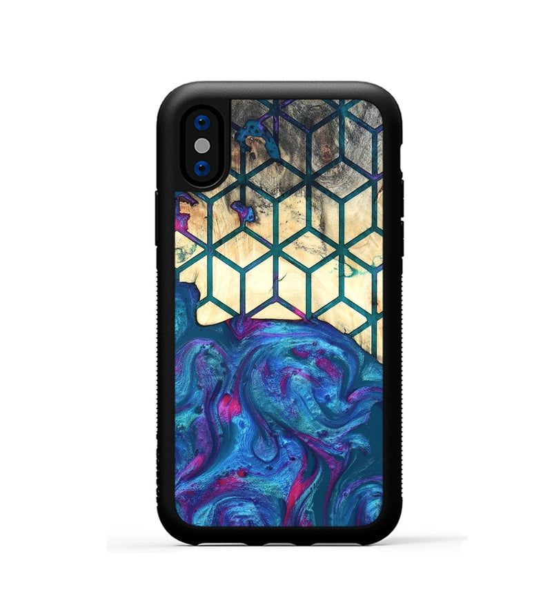 iPhone Xs Wood Phone Case - Sharen (Pattern, 820019)