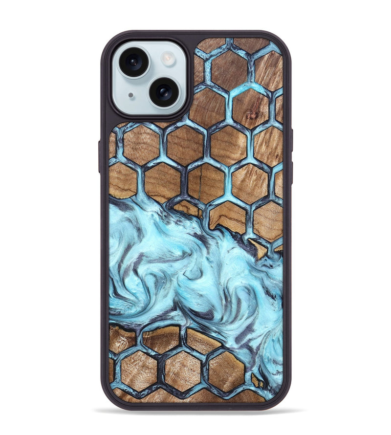 iPhone 15 Plus Wood Phone Case - Freddy (Pattern, 820020)