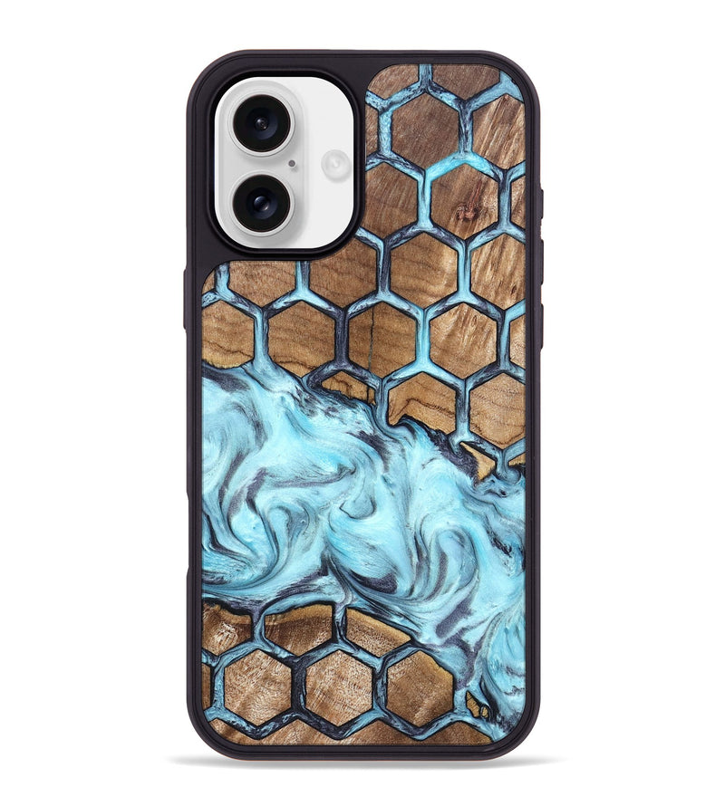 iPhone 16 Plus Wood Phone Case - Freddy (Pattern, 820020)