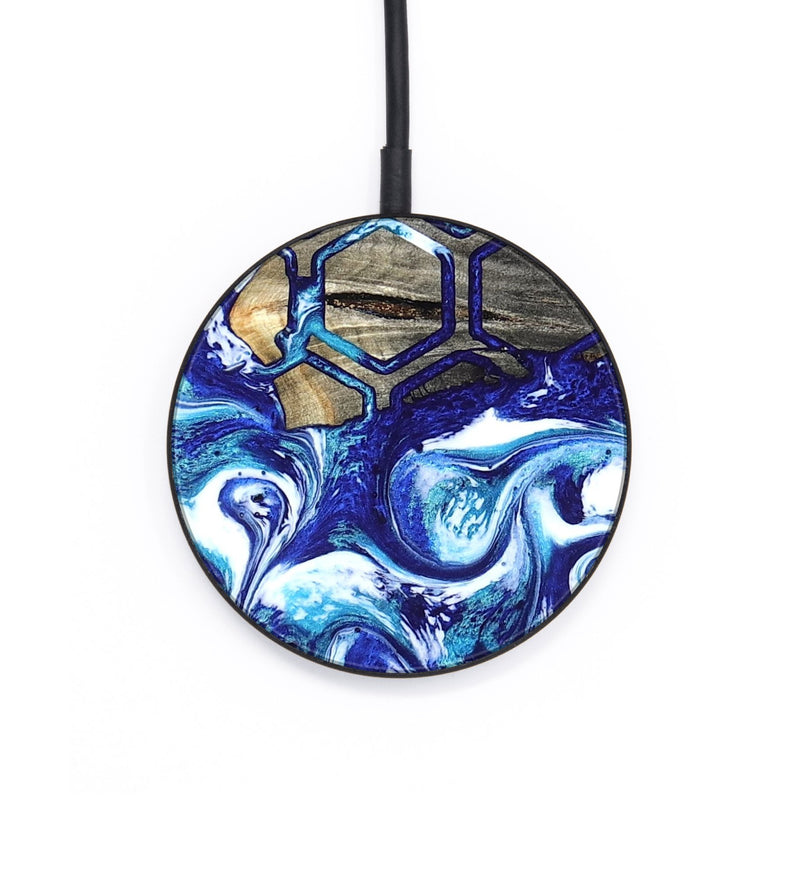 Circle Wood Wireless Charger - Minna (Pattern, 820021)