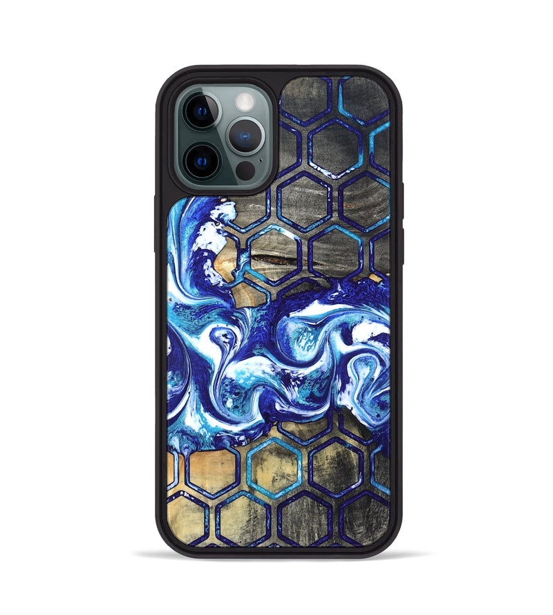 iPhone 12 Pro Wood Phone Case - Minna (Pattern, 820021)