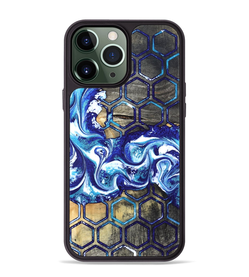 iPhone 13 Pro Max Wood Phone Case - Minna (Pattern, 820021)