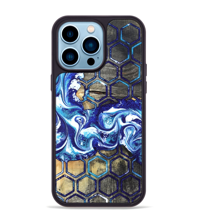 iPhone 14 Pro Max Wood Phone Case - Minna (Pattern, 820021)