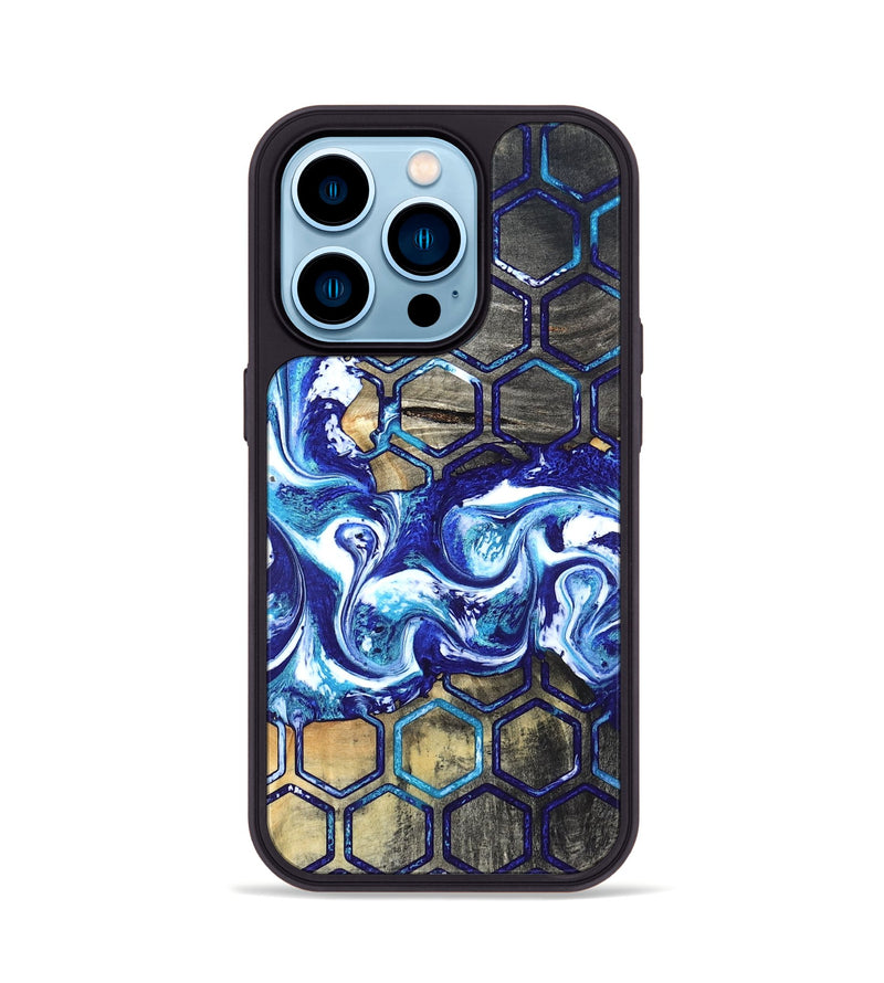 iPhone 14 Pro Wood Phone Case - Minna (Pattern, 820021)