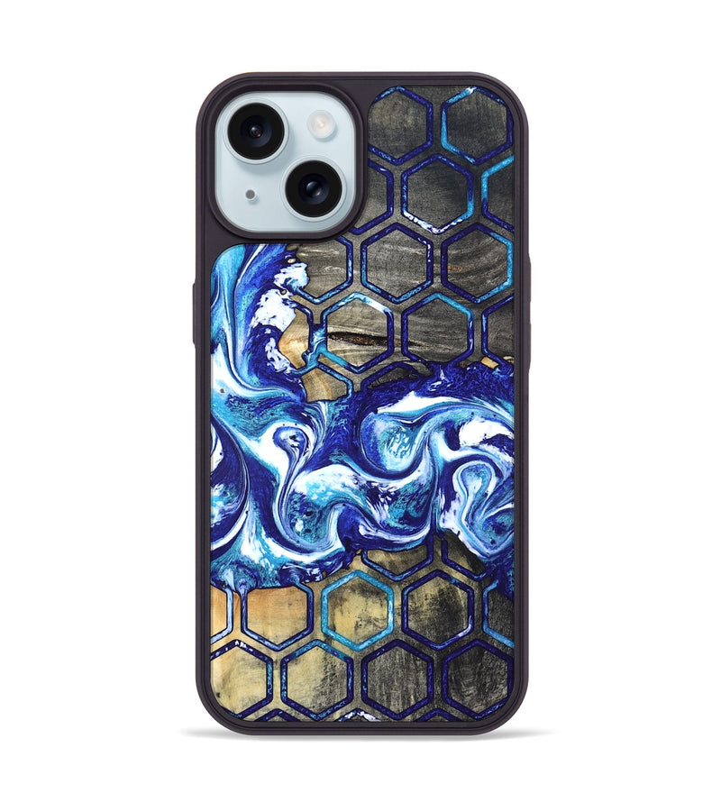 iPhone 15 Wood Phone Case - Minna (Pattern, 820021)