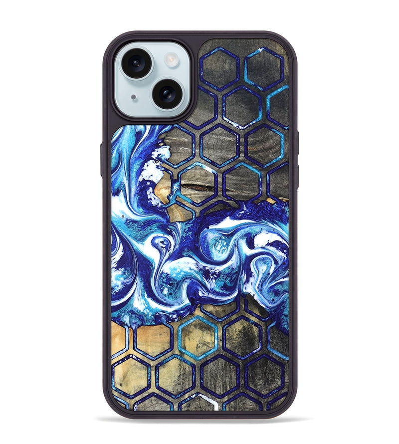 iPhone 15 Plus Wood Phone Case - Minna (Pattern, 820021)
