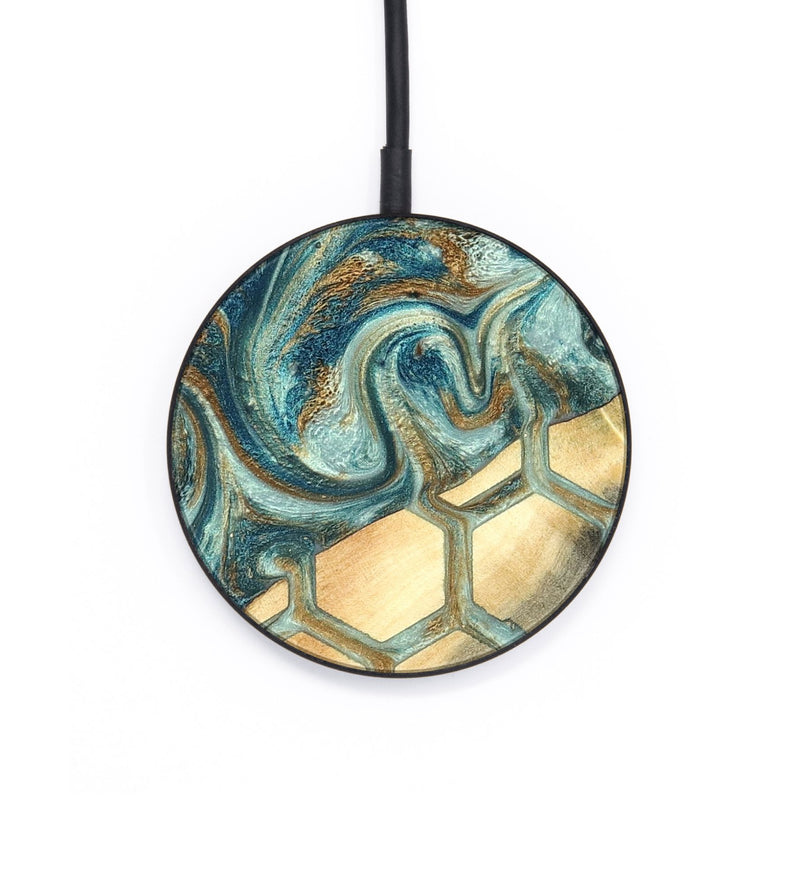 Circle Wood Wireless Charger - Margret (Pattern, 820022)