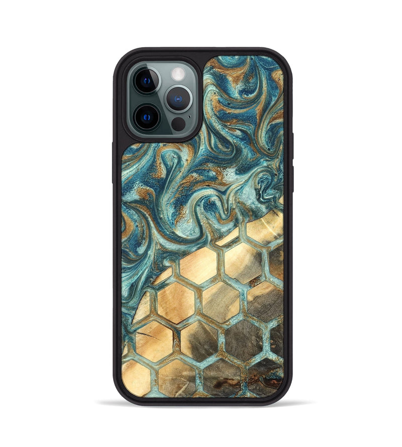 iPhone 12 Pro Wood Phone Case - Margret (Pattern, 820022)