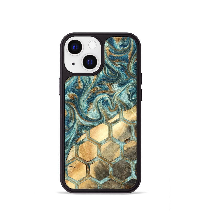 iPhone 13 mini Wood Phone Case - Margret (Pattern, 820022)