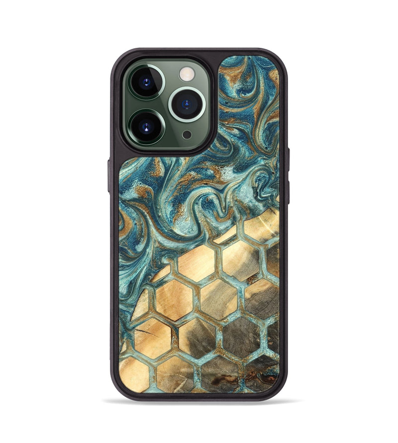 iPhone 13 Pro Wood Phone Case - Margret (Pattern, 820022)