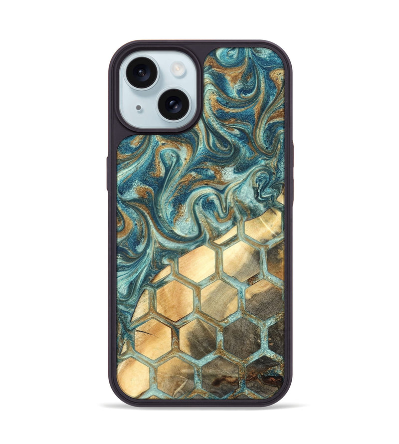 iPhone 15 Wood Phone Case - Margret (Pattern, 820022)